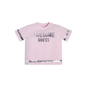 Girl's soft organic jersey T-shirt Guess image-1