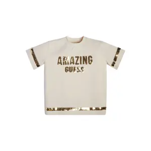 Girl's soft organic jersey T-shirt Guess image-1