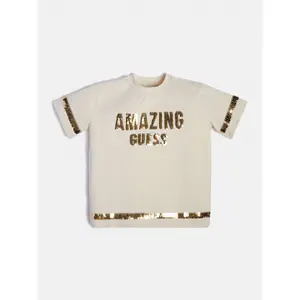 Girl's soft organic jersey T-shirt Guess image-2