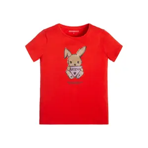 Girl's jersey T-shirt Guess image-1
