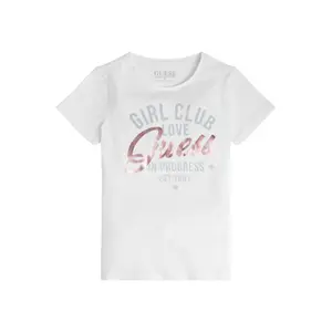Girl's soft organic jersey T-shirt Guess image-1