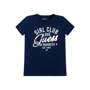 Girl's soft organic jersey T-shirt Guess image-1