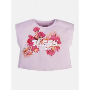 Girl's cotton midi t-shirt Guess image-1