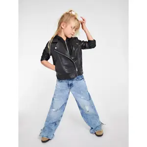 Kunstlederjacke mit Kapuze, Mädchen Guess image-1