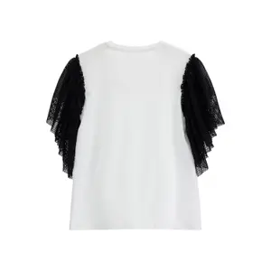 Girl's T-shirt Guess Mixed Fabric image-1