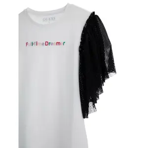 Girl's T-shirt Guess Mixed Fabric image-2
