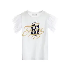 Girl's T-shirt Guess Mixed Fabric image-0
