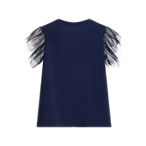 Girl's T-shirt Guess Mixed Fabric image-1
