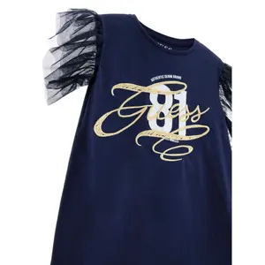 Girl's T-shirt Guess Mixed Fabric image-2