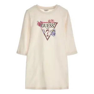 Girl's 3/4-sleeve t-shirt dress Guess Interlock image-0