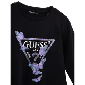 Girl's 3/4-sleeve t-shirt dress Guess Interlock image-2