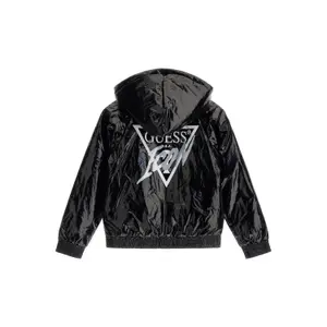 Wasserdichte Jacke mit Kapuze und Reißverschluss, Mädchen Guess image-0