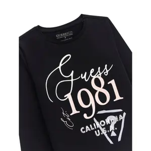 Girl's long sleeve T-shirt Guess jet black a996 image-2