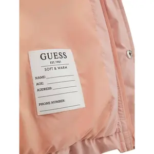 Doudoune manches longues à capuche avec zip enfant Guess image-3