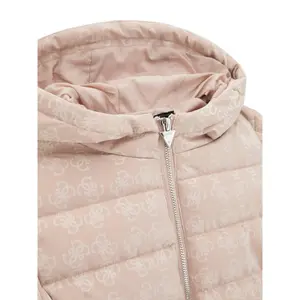 Mädchen Steppjacke mit Kapuze und Reißverschluss Guess image-2