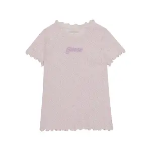 Girl's ribbed T-shirt Guess image-0
