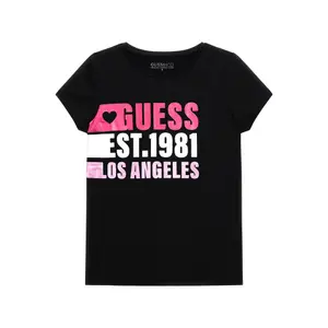 Girls' rhinestone logo front T-shirt Guess image-0