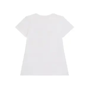 Sequin triangular logo stretch T-shirt for girls Guess image-1