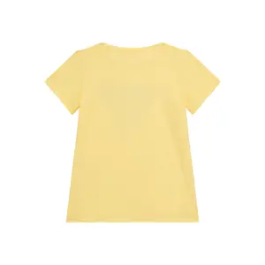 Sequin triangular logo stretch T-shirt for girls Guess image-1
