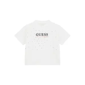 Girl's T-shirt Guess Rhinestone Signature image-0