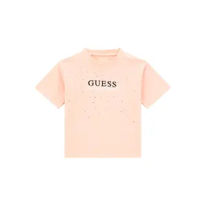Girl's T-shirt Guess Rhinestone Signature image-0