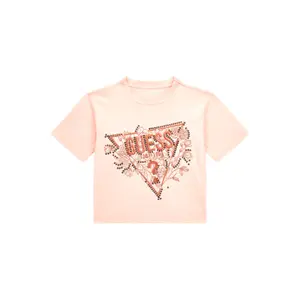 Embellished children's T-shirt Guess Signature image-0