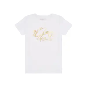 Floral print girls' t-shirt Guess image-0