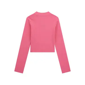 Girls' long-sleeve ribbed stretch T-shirt Guess image-1