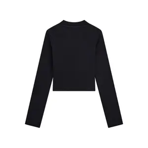 Langarm Mädchen T-Shirt aus Rippstoff Guess image-1