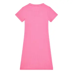 Girls' short sleeve ribbed stretch dress Guess image-1
