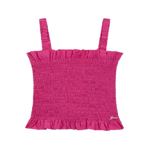 Girls' poplin tank top Guess image-0