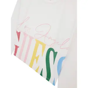 Girl's long sleeve T-shirt Guess white image-2