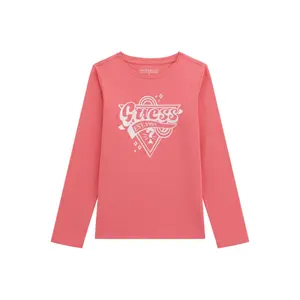 Girl's long sleeve T-shirt Guess juicy pink image-0