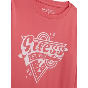 Girl's long sleeve T-shirt Guess juicy pink image-2