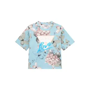 Girl's T-shirt Guess butterfly collage li image-0