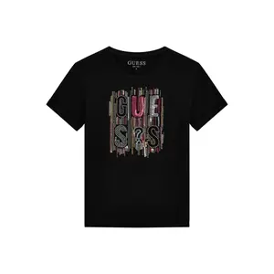 Girl's T-shirt Guess black image-0