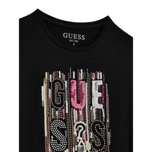 Girl's T-shirt Guess black image-2