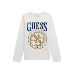Girl's long sleeve T-shirt Guess pure white 1 image-0