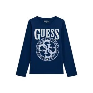 Girl's long sleeve T-shirt Guess secret blue image-0