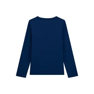Girl's long sleeve T-shirt Guess secret blue image-1