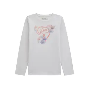 Girl's long sleeve T-shirt Guess pure white 2 image-0