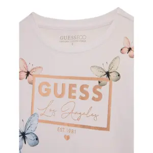Girl's long sleeve T-shirt Guess pure white 3 image-2