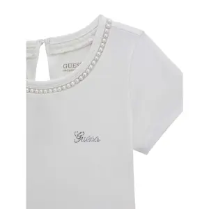 Girl's pearl T-shirt Guess image-2