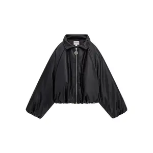 Leather puffer jacket for girls Guess PU image-0