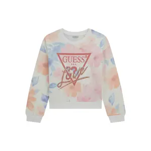 Sweatshirt girl Guess Active aop flower watercolo image-0