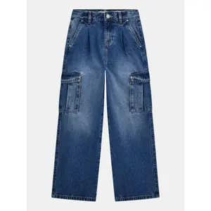 Dziecięce jeansy cargo sztywne Guess image-2