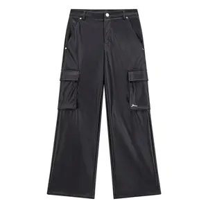 Girls' PU cargo trousers Guess image-0