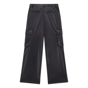 Girls' PU cargo trousers Guess image-1