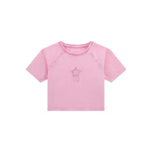 Girls' scoop-neck T-shirt Guess image-0