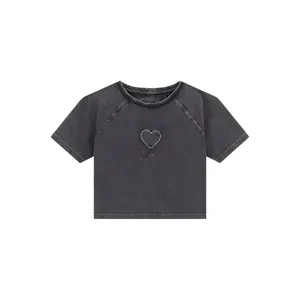 Girls' short-sleeve round neck T-shirt Guess image-0